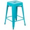 Flash Furniture Teal 24" High Metal Stool, PK4 4-ET-31320-24-TL-R-GG - alternate 7